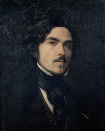 Eugène Delacroix (1798-1863) 1840 von Charles Emile Callande de Champmartin